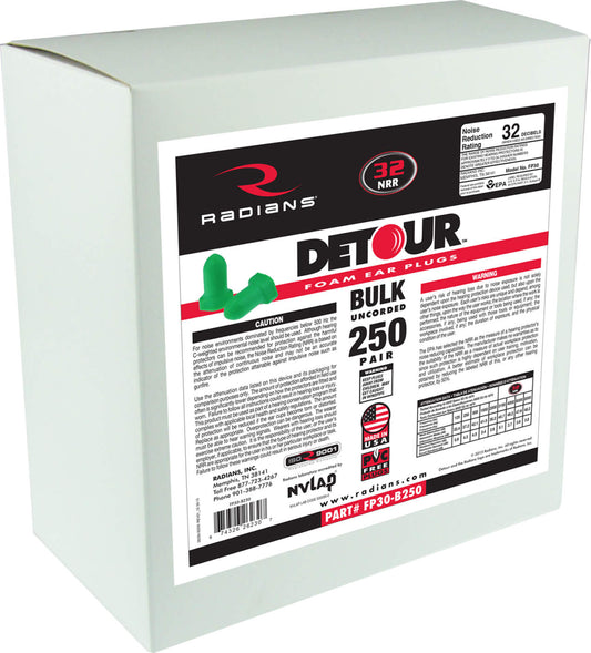 Radians 250 Pair Foam Earplug