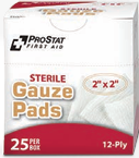 2198 Gauze Pads 2" x 2" CASE of 24 Boxes of 25